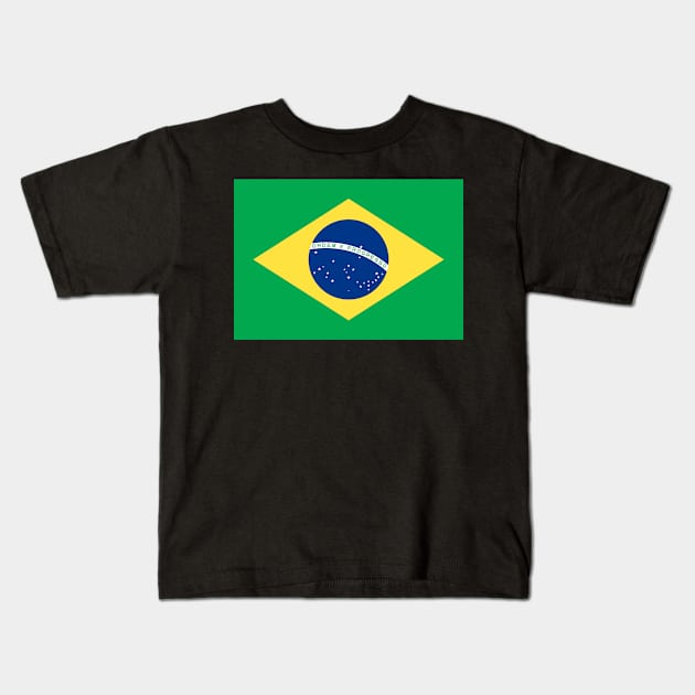 Brazil Kids T-Shirt by Wickedcartoons